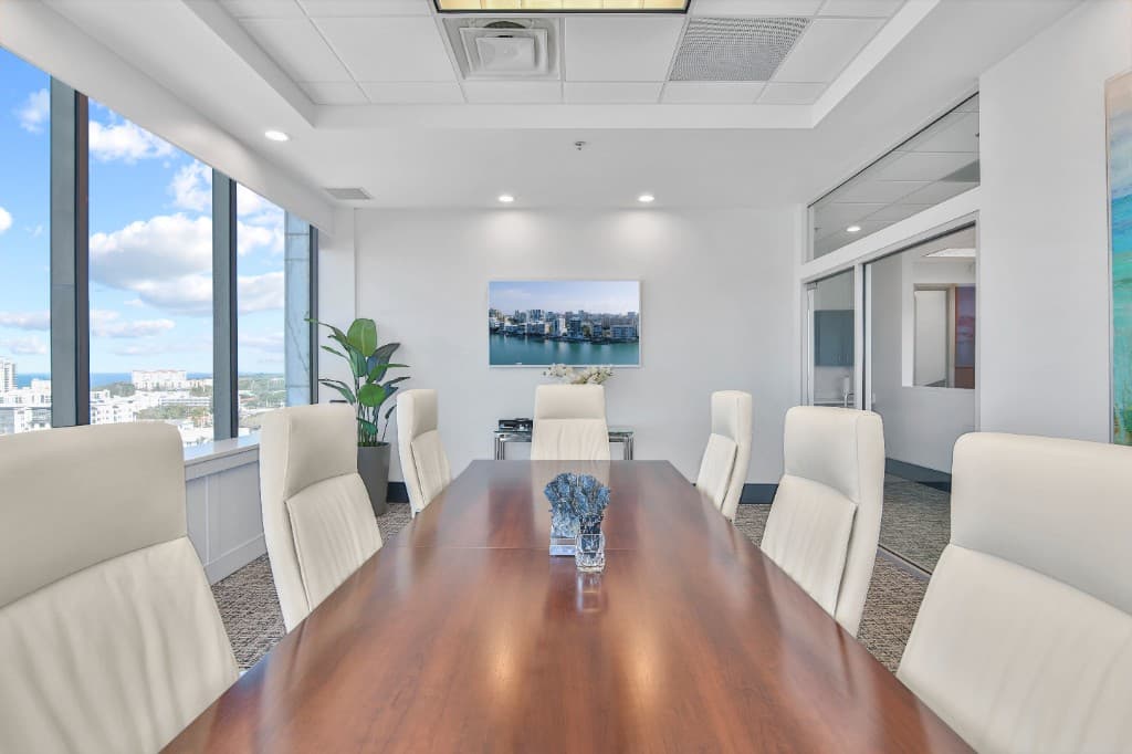 Infanti Law Firm conference room overlooking downtown Sarasota